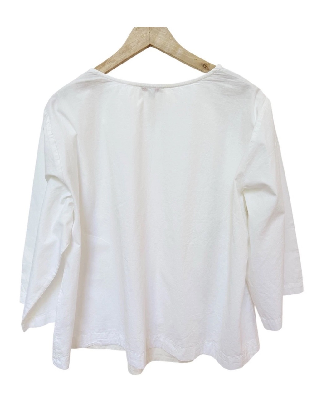 Frances Valentine White Cotton Women’s Blouse Top Sz 2XL - Picture 2 of 5